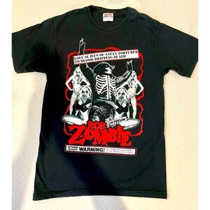 Double sided graphic Rob Zombie band music unisex tee S goth rock Sherri Moon